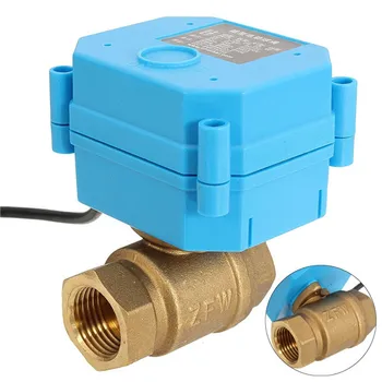

DC12V DN15 CR02 Miniature Electric actuator Two-way motorized Ball 2 way Valve with Three-wire Two-control Brass Motorized