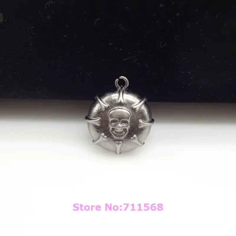 3D Vintage Circled Bones Bread Pendant Pan De Muerto Calavera Dangle Charm Chain Necklace &amp Bracelet DIY Pendants | Украшения и
