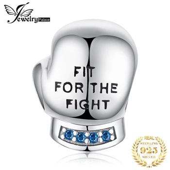 

JewelryPalace 925 Sterling Silver Boxing Glove Beads Charms Silver 925 Original For Bracelet Silver 925 original Jewelry Making