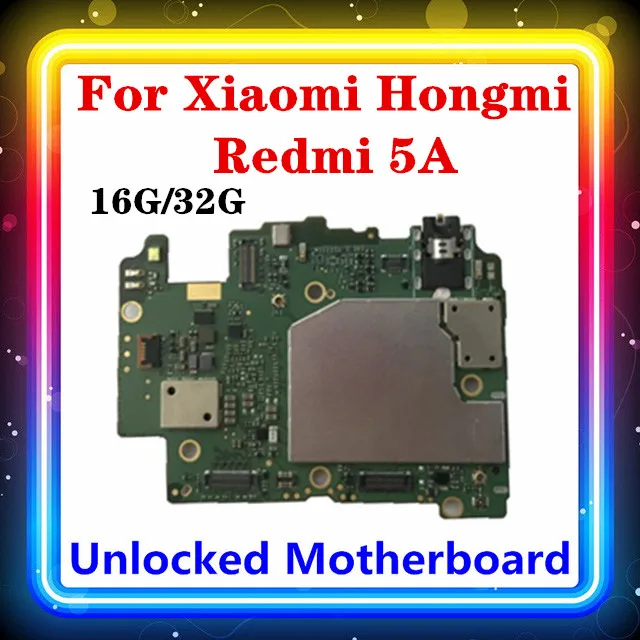 Для Xiaomi Hongmi Redmi 5A материнская плата 16 ГБ 32 Замена материнской платы с чипами Android OS