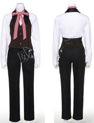 2020 Kuroshitsuji Black Butler Shinigami Grell Sutcliff Cosplay Costume High Quality Custom Uniform sexy police woman costume