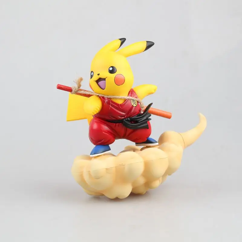 Домашний эльф Покемон Пикачу COS Dragon Ball Wukong «сальто на облаке» в коробке гаражный комплект