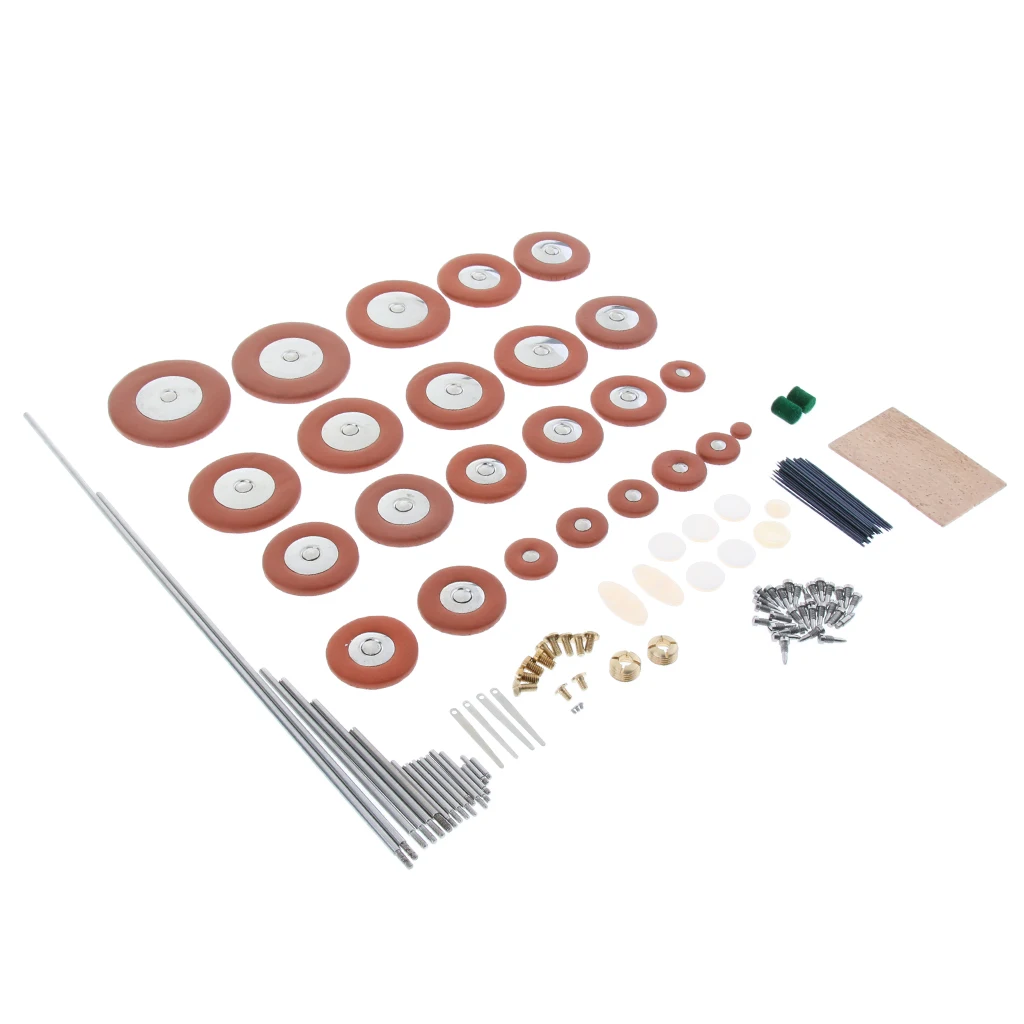 Saxophone Sax Repair Tool Kit Bolt Rollers Screws Cork Sheet Pad