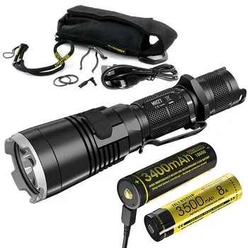 

NITECORE MH27 Tactical Flashlight CREE XP-L HI V3 White Red Green light max 1000 lumen beam distance 462 meter handheld torch