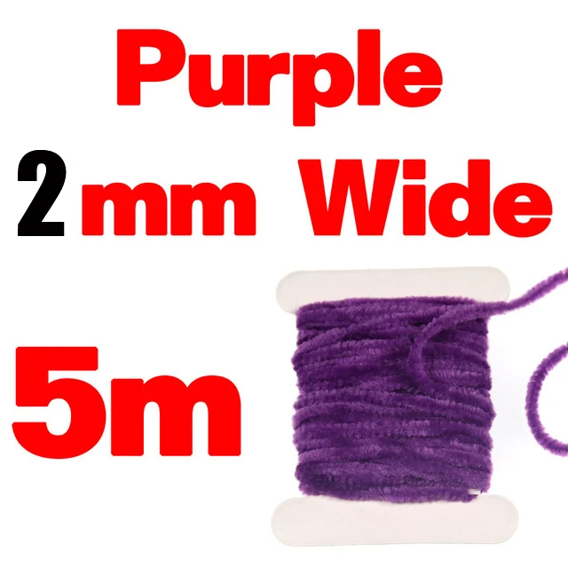 Purple Wifreo 2 мм 3 мм завязывание мушек синель для шерстяных червей пиявки Стример Летать завязывание материал тела цвет красный черный оливковый желтый - Цвет: Purple
