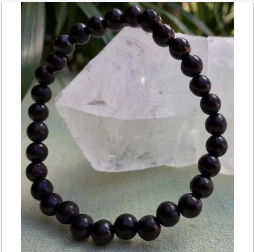 0,39x0,59 in Shungite Stretch Bracelet 10 mm with Raw Elite Shungite 10x15 mm Beads Shungite Bracelet Shungite EMF Shungite Jewelry
