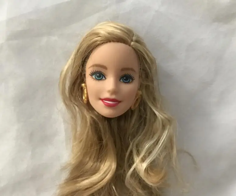 Хорошая кукла игрушка голова девочка принцесса кукла голова Дети DIY туалетный волос игрушки Дети Макияж diy части девушка играя дом игрушки аксессуары