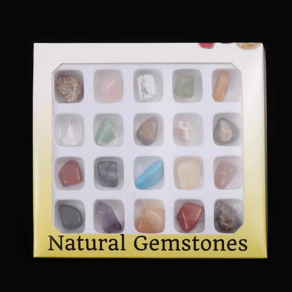 20PCS Rough Natural Quartz Collectible Crystal Minerals Specimen Polished Ore Chakra Healing Stone Raw Gemstone Home Decoration - Цвет: 2