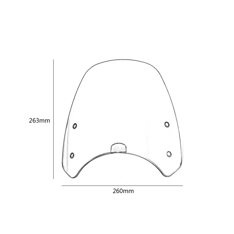 Переднее ветровое стекло переднего ветрового стекла для шифратора Ducati 2015 2018 (за
