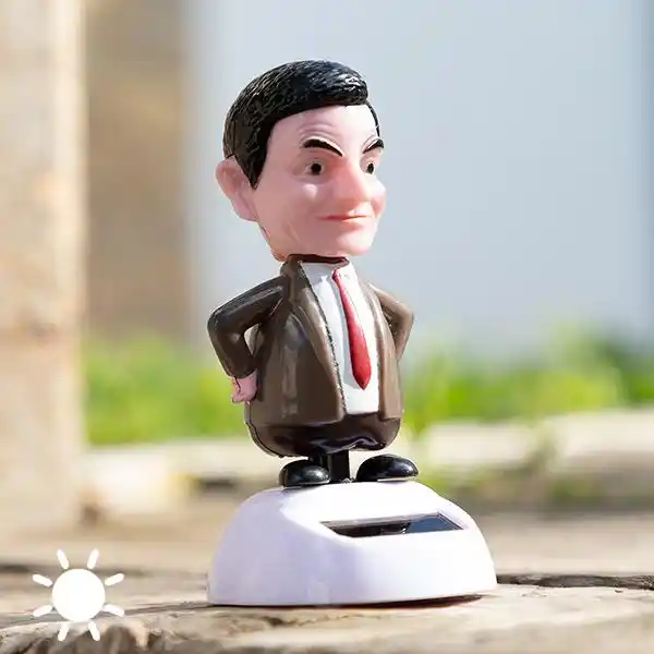 mr bean solar powered bobble head