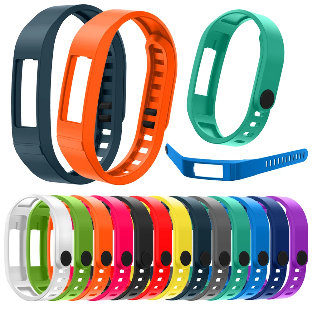 Цветной спортивный ремешок для наручных часов Garmin Vivofit 2 Силиконовый ТПУ сменный |