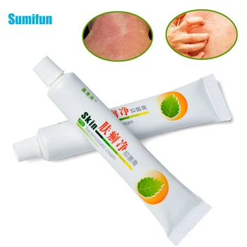 

1Pcs Skin Problems Treatment Hot Anti-Itching Plaster Eczema Psoriasis Dermatitis Ointment Herbal Antibacterial Cream P1100