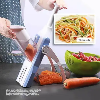 

Mintiml Skillful Chef Multifunctional Vegetable Cutter Fruit Slicer Grater Shredders Drain Basket Slicers Gadgets Kitchen Access