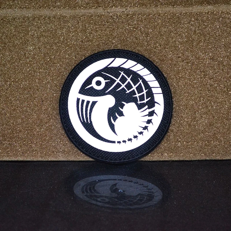 Nine Tailed Fox Reflective Magic Patch SCP Foundation Logo