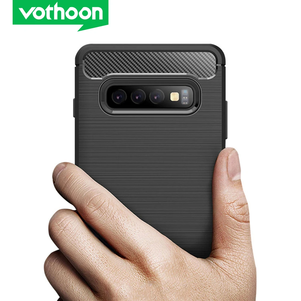 Защитный чехол Vothoon из углеродного волокна для Samsung Galaxy S20 Ultra S10 Plus S10|Бамперы| |