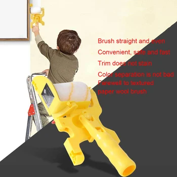 

Clean-Cut Paint Edger Roller Brush Wall Paint Brush Corner Special Soft Paint Brush Edging Tool for Edges and Trim|