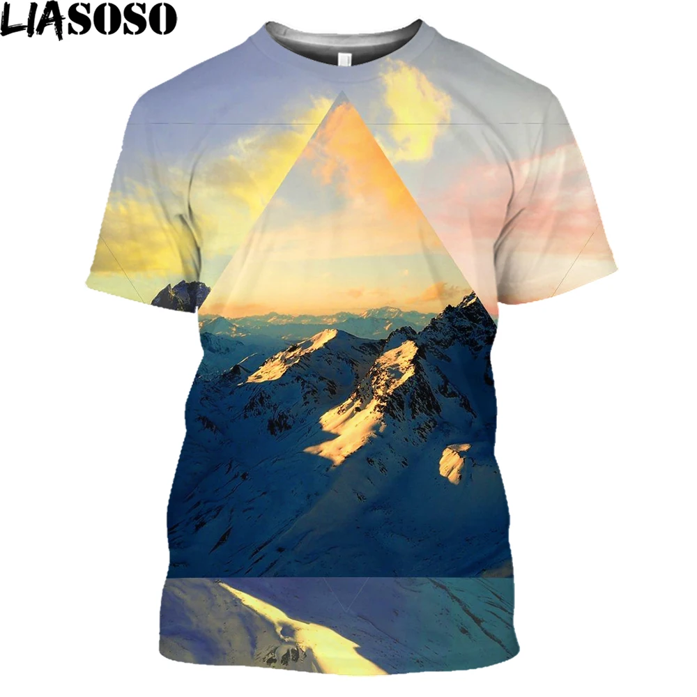 

LIASOSO 3D Printing Men's T-shirt 2021 Summer Casual Fashion Street Shirt Men's and Women's Clothing Unisex Breathable Shirt
