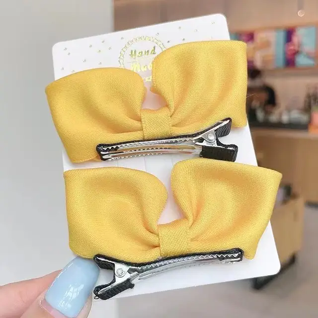 2022 New Bow Headgear Cute Sweet Little Girl Hair Accessories Summer Girls Net Red Clips Baby Hairpins Children Hair Clips Gifts F4