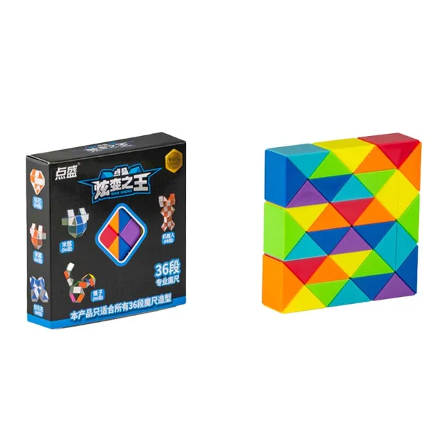 Dingsheng 24 and 36 48 60 72 Segments Magic Rule Snake multi-color 3d puzzle fidget gam Fidge Cube Twist Transformable Kid Puzzl 6