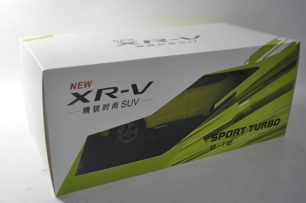 1:18 литье под давлением модель для Honda XRV XR-V 2019 зеленый внедорожник Игрушечная машина из сплава миниатюрная коллекция подарки XR V