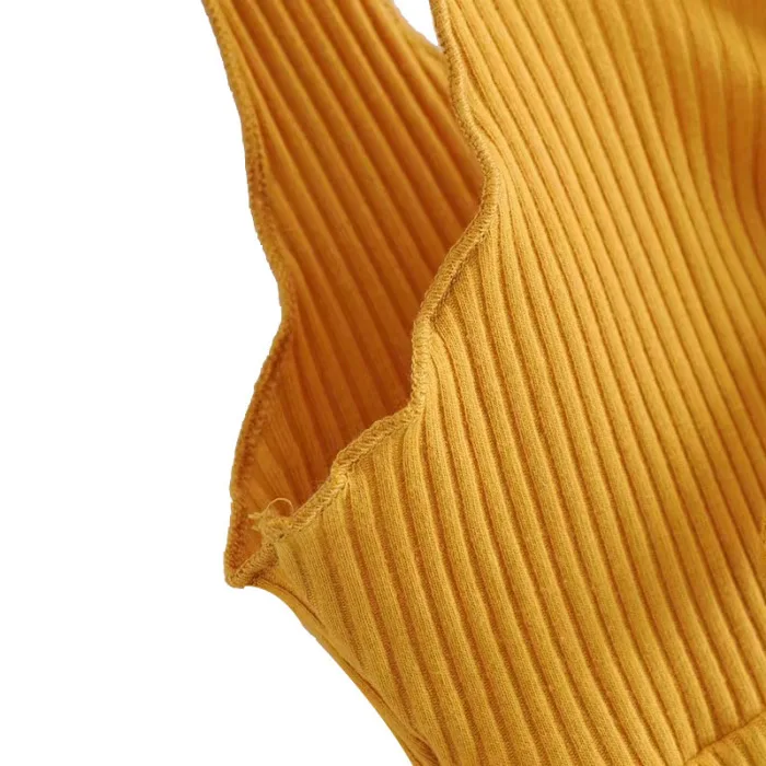 Threaded Neckline Knotted Breast Enlargement Colorful Small Camisole Women's Summer Casual Vest JS25