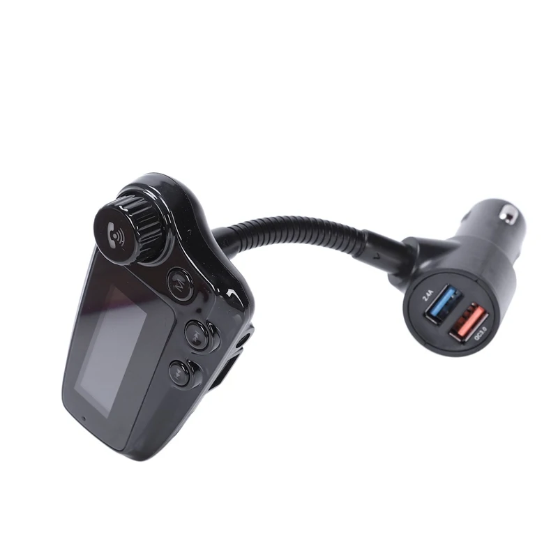 Автомобильный MP3-плеер Bluetooth 5,0 fm-передатчик модулятор Handsfree 1,8 дюймов экран Музыка Usb Qc3.0 переходник для автомобиля