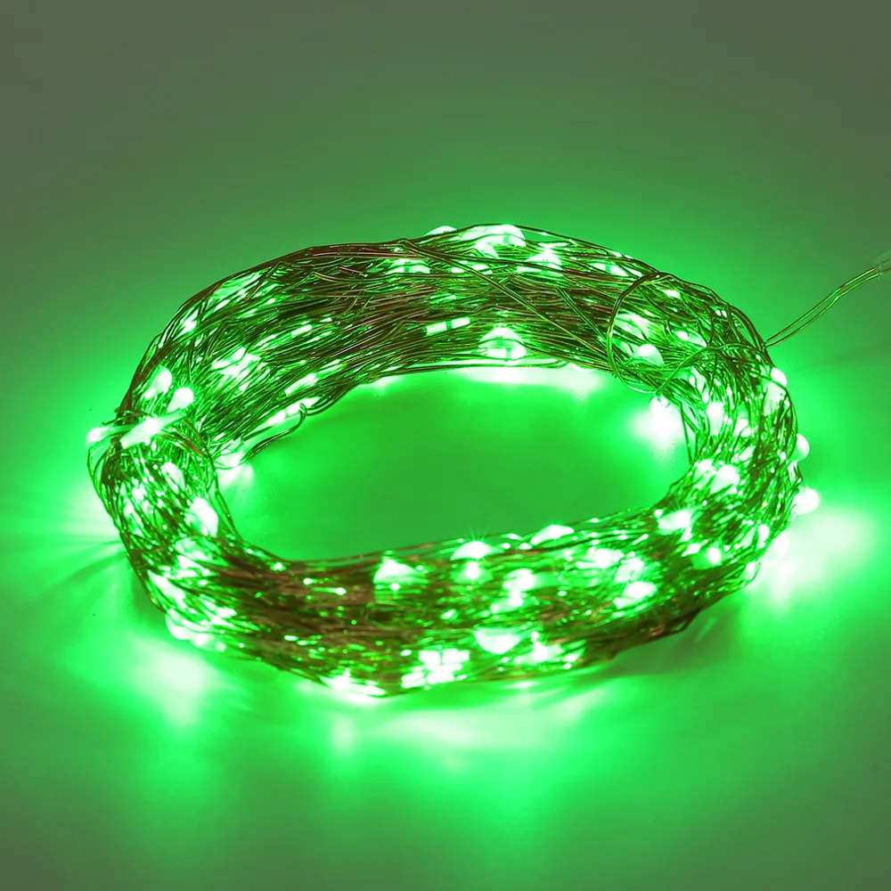 ICOCO Солнечный водонепроницаемый Крытый открытый теплый белый 20 м 200LED медный провод гирлянда Сказочный светильник с 2 светильник ing режимы
