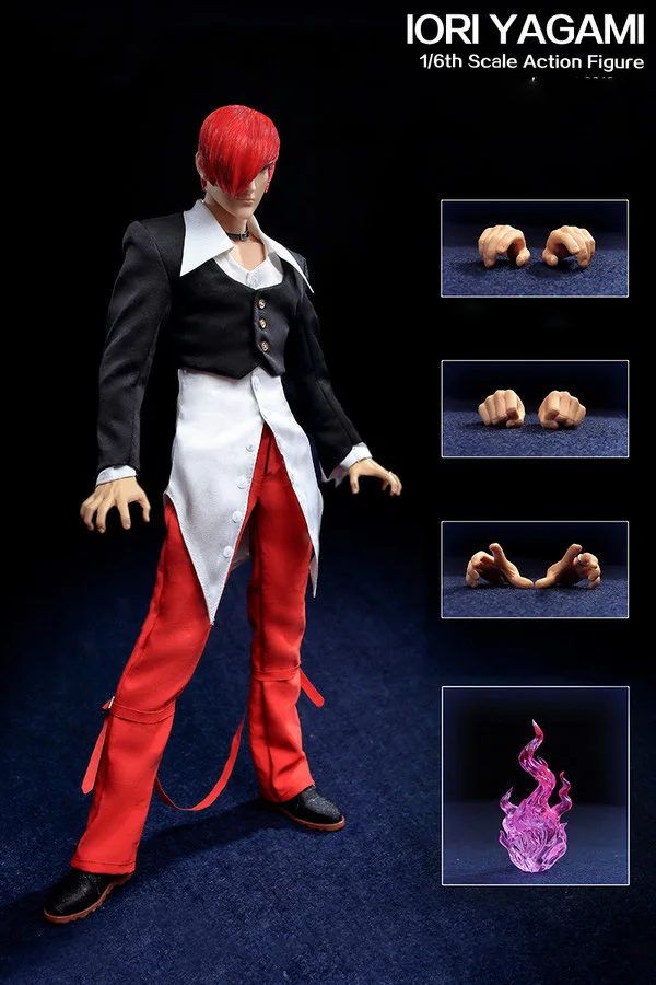 1:6 масштаб Ультра гибкая фигурка кукла истребитель Iori Yagami с бесшовным телом 1" фигурка кукла Коллекционная модель игрушки