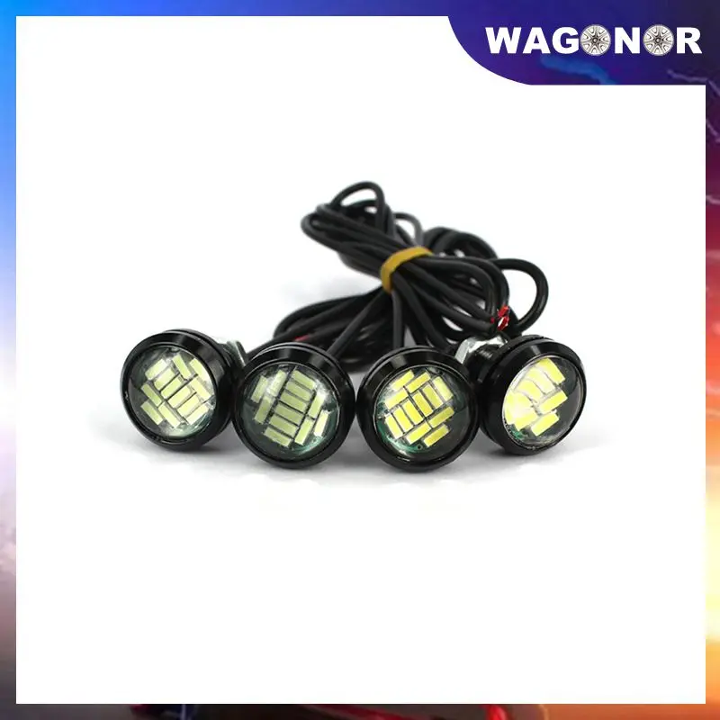 

White DC 12V Eagle Eye LED Light 4014 12SMD 23MM Daytime Running DRL Backup Light DRL Car Auto Lamp 12 LED