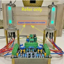 Двухканальный низковольтный 6E2 ламповый индикатор драйвер наборы плата уровень индикаторный усилитель DIY Аудио флуоресцентный DC12V