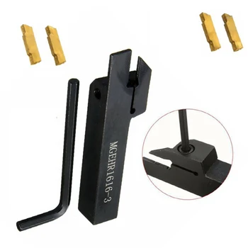 

4pcs MGEHR1616 3 Holder Wrench Inserts Kit Semi Finishing Processing Clamping Lathe Machine Accessories