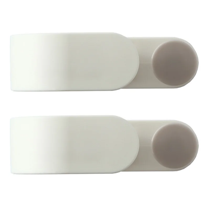 Fashion2 Pcs Wall-Mounted Mop Broom Storage Rack Polka Dot Hook Towel Rack Side Storage Space Saving Strong Non-Marking Glue Mop