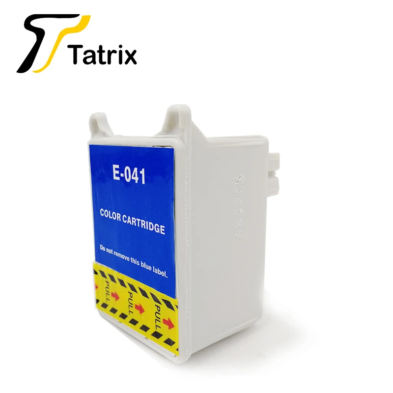 Tatrix для Epson T040 T041 совместимый чернильный картридж для принтера Epson Stylus C62/стержни великолепного CX3200 и т. д. принтер - Цвет: T041-C