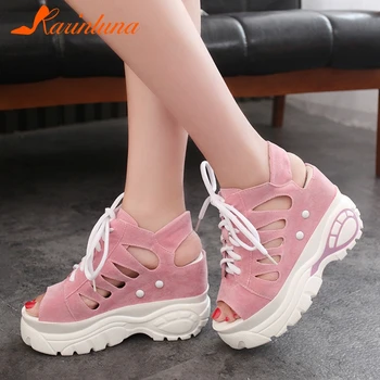 

Karinluna 2020 New Fashion Wholesale Comfortable Shoes Woman Sandals Female Lace Up Platform Summer Sandals Women Shoes