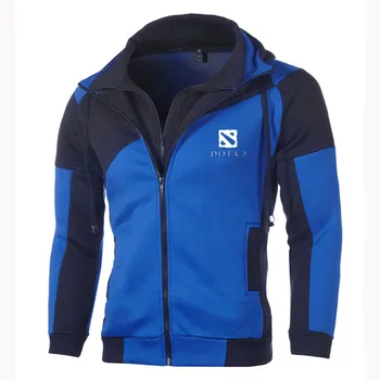 

Game Dota Logo Jacket Long Sleeve Double Zipper Dota 2 Hoodies Cotton Pullover Sports Wear Sweatshirts Coat