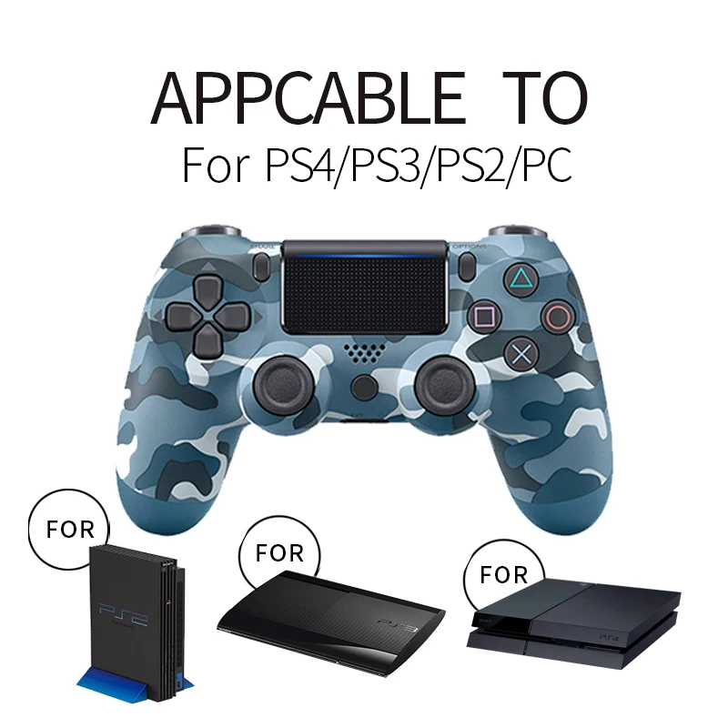 Bluetooth Wireless Gamepad For PS4 Controller For Playstation 4 Dualshock 4 Double Vibration Joystick Gamepad