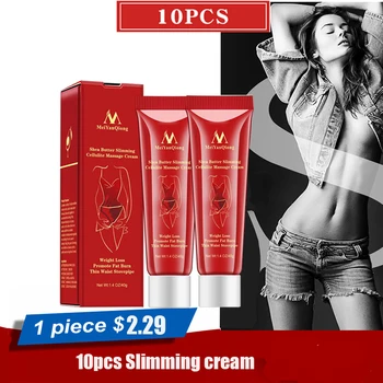 

10pcs Hot Sale Slimming Cellulite Massage Cream Health Body Promote Fat Burn Thin Waist Stovepipe Body Care Cream Lift Tool