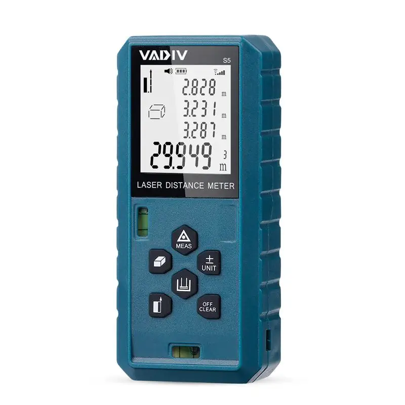 S5-60M Digital Laser Rangefinder Laser Distance Meter 4 Lines Display Mute Highlight Backlight Laser Finder Tape Distance Tool S5-60M Digital Laser Rangefinder Laser Distance Meter 4 Lines Display Mute Highlight Backlight Laser Finder Tape Distance Tool