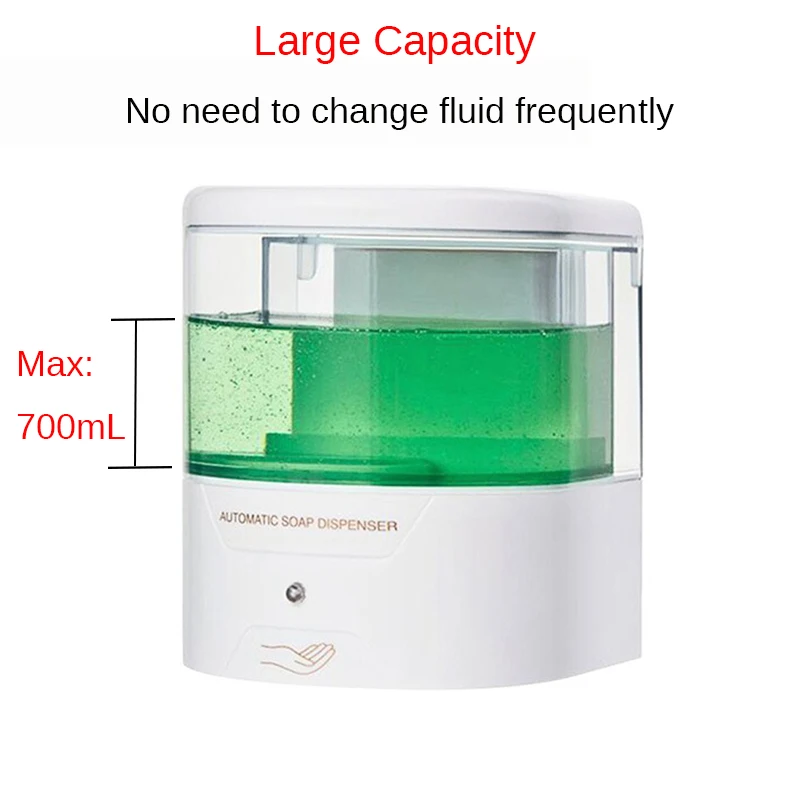 Kкаса 700 мл ручной жидкий автоматический мыльный диспенсер для кухни и ванной умный датчик бесконтактный настенный дезинфицирующий диспенсер