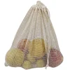 Reusable Cotton Mesh Produce Bag for Vegetable Fruit kitchen Washable Storage Bag Eco Friendly Fruit Bags Mesh bag ► Photo 2/6