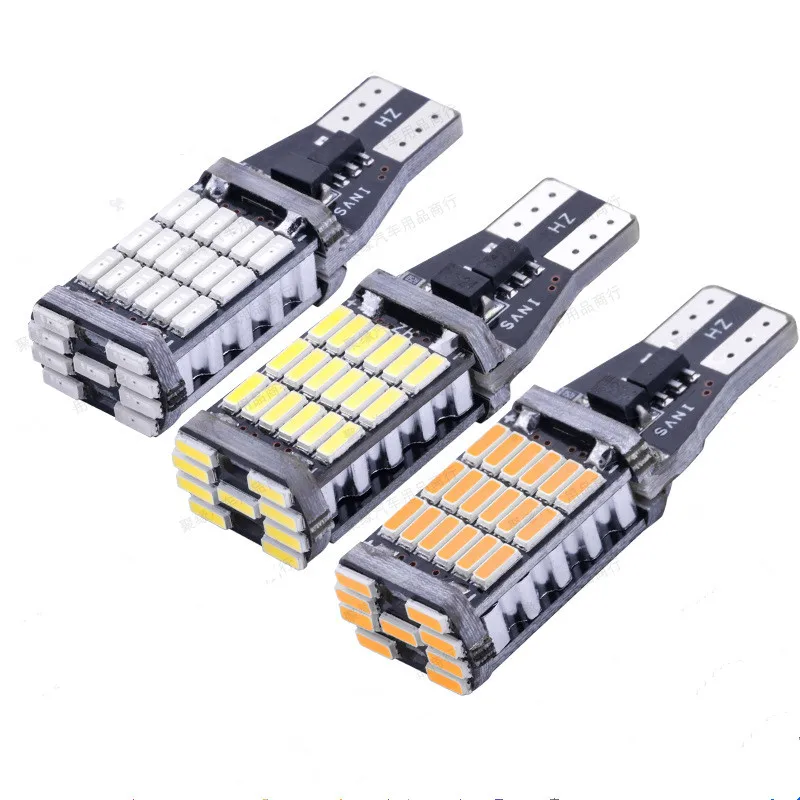 1x T15 W16W 45 SMD 4014 LED 6000K Car Back Up Reverse Light Bulbs White Red Yellow Accessories | Автомобили и мотоциклы