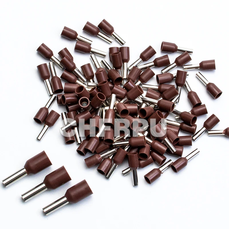 wire connect 100pcs Insulated connector Terminal Crimp Terminator cold pressed insulated termina VE0508 7508 1008 1508 2508 4009 usb c power adapter Electrical Equipment & Supplies