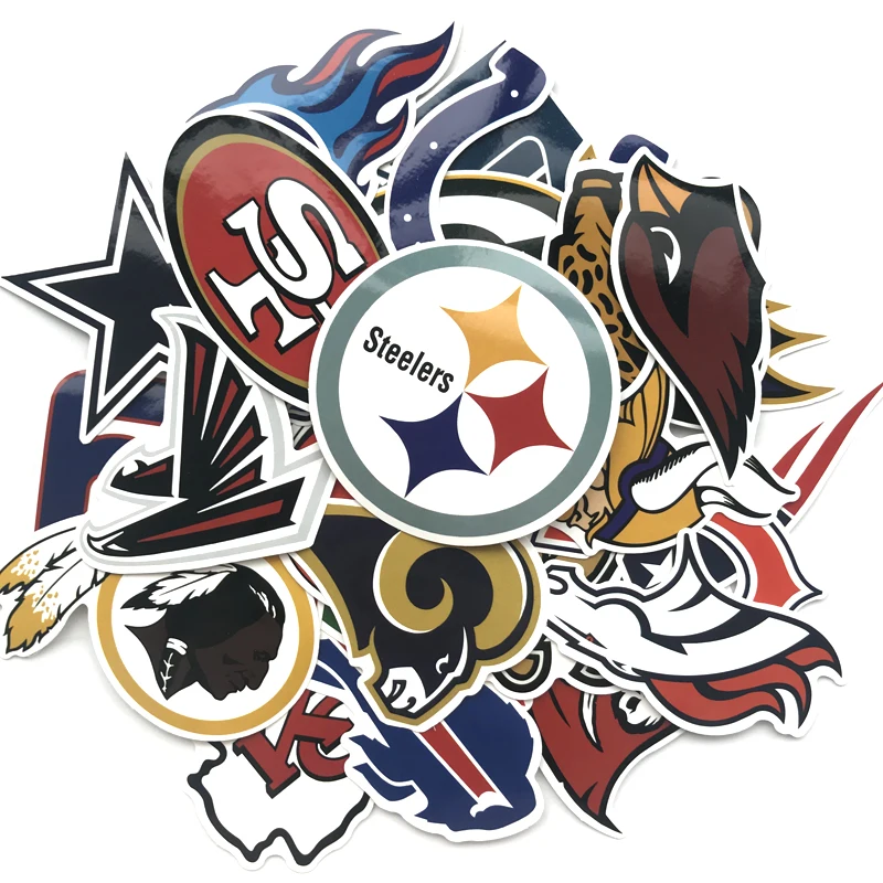 32 шт./лот Мультяшные футбольные наклейки для детей скейтборд багаж автомобиль