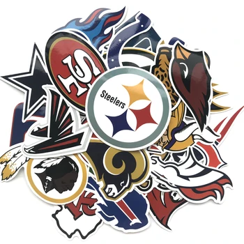 

32pcs/lot Cartoon Soccer Stickers for Kids Skateboard Luggage Car Suitcase Laptop Phone American football Cool Funny Stickers