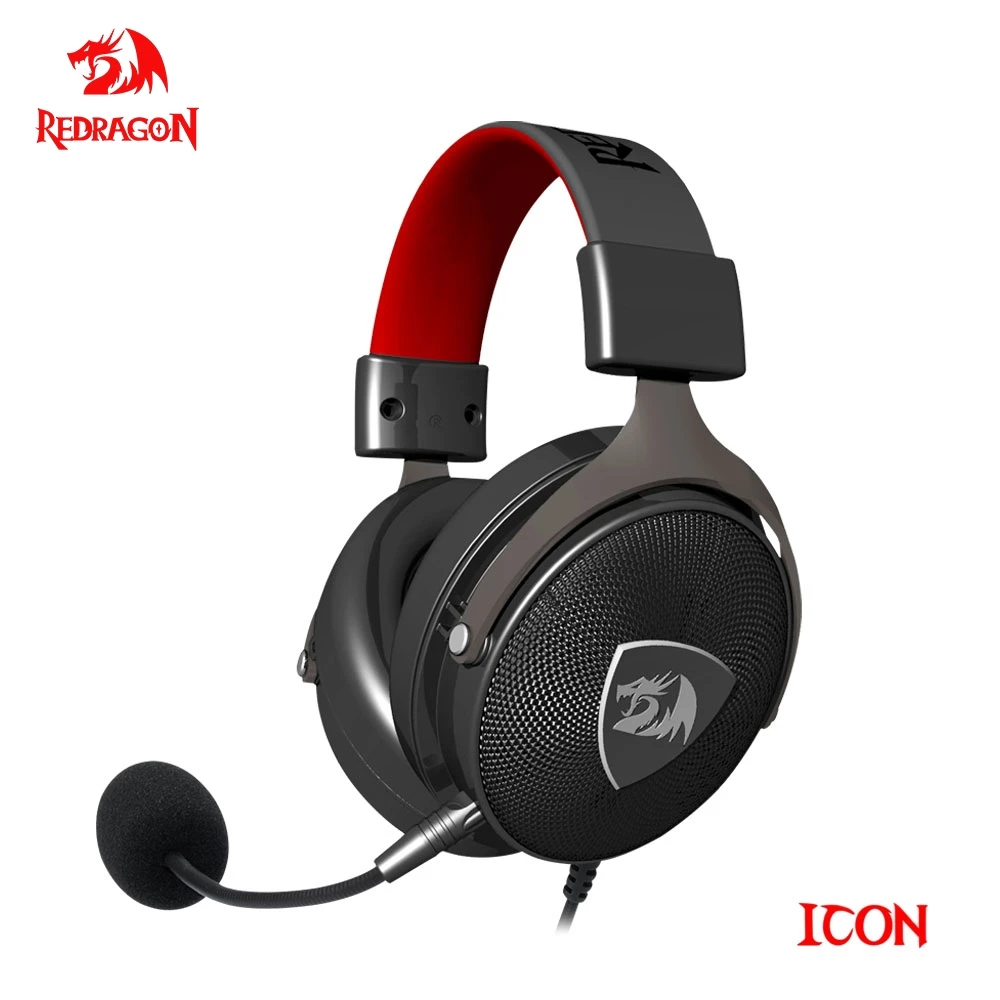 Redragon H520 ICON gaming Headphone Microphone Noise cancelling7.1 USB 3.5MM Surround Computer headset Earphones EQ Controller