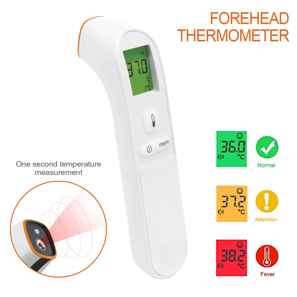 

Non-contact Baby Adult Thermometer Infrared Digital LCD Body Measurement Forehead Non-Contact Thermometer Infrared