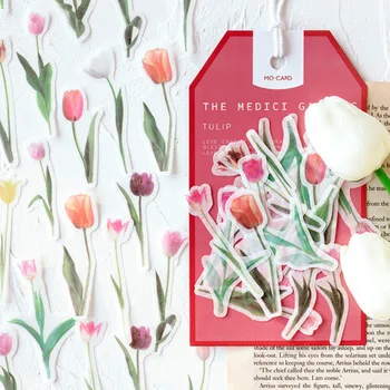 

8 Packs Total 360PCS Romantic Flowers Paper Stickers Pack DIY Decoration Scrapbook Sticker Free Shipping