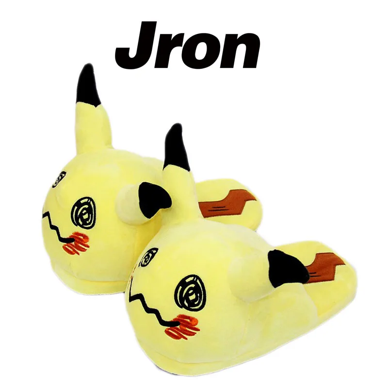 Купить Jron/плюшевые домашние шлепанцы унисекс Mimikyu Женские теплые Плюшевый чармандер  | Тапочки (32888504547)