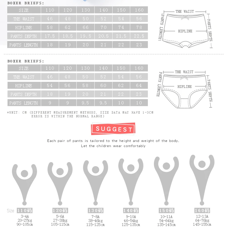 6 шт./Лот Детские хлопковые трусы с рисунком|Трусики| |