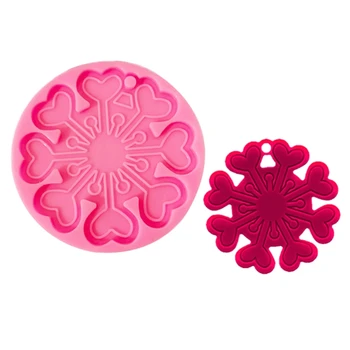 

Keychain Casting Silicone Mould Crystal Epoxy Resin Mold DIY Crafts Jewelry Tool B36D